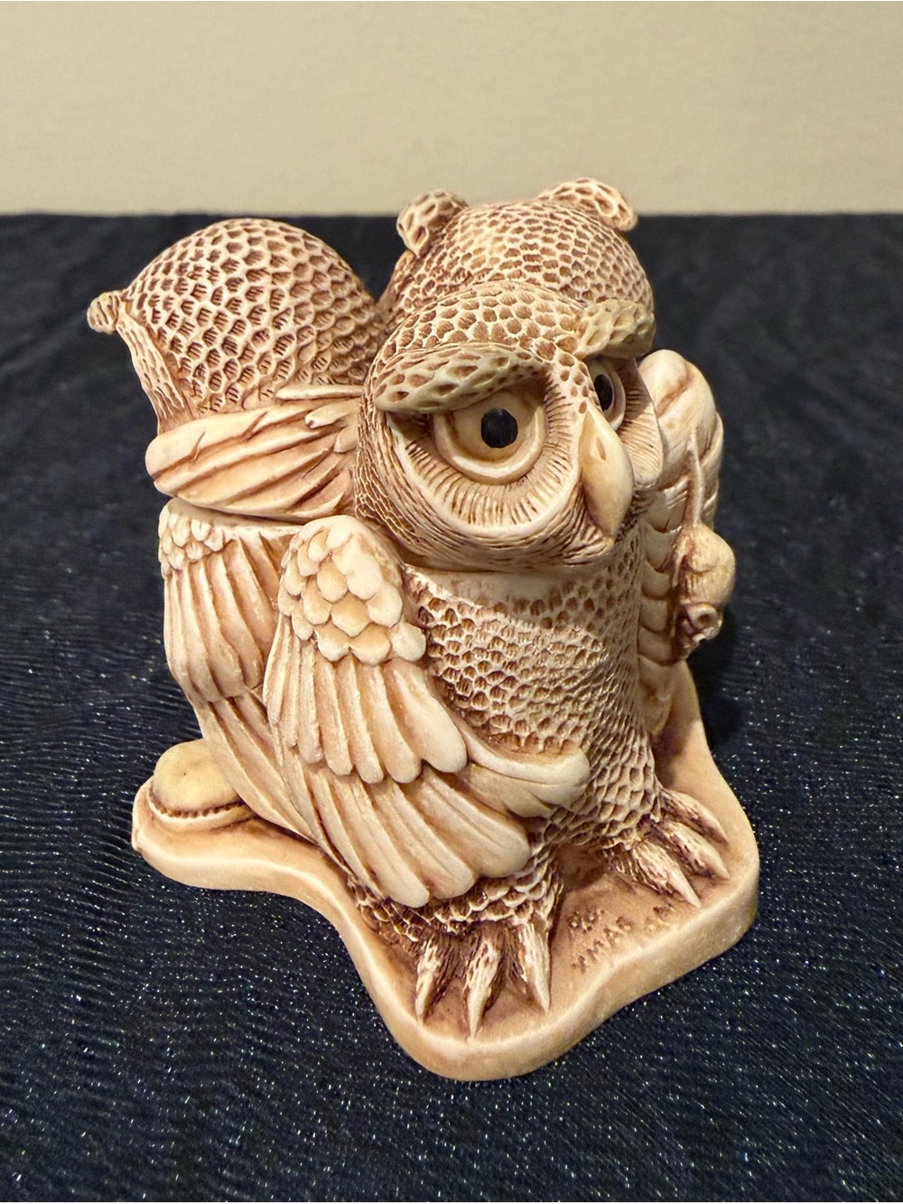 Harmony Kingdom Wise Guys Treasure Jest Owl Trinket Box Peter Calvesbert 1995